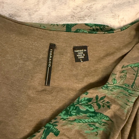 Green Patterned Tank Top - Picture 3 of 7